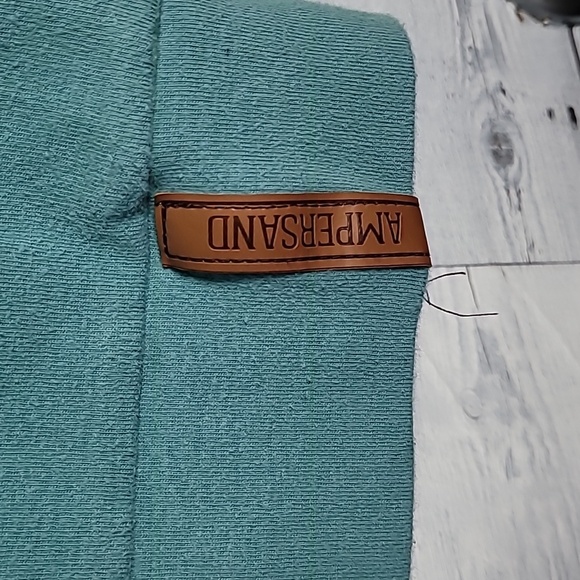 Ampersand Avenue Halfzip Double Hoodie Teal Sz S - Picture 4 of 8